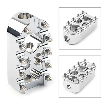 Universal Chrome Anti-Skid Gear Brake Shift Peg Pedals for Harley