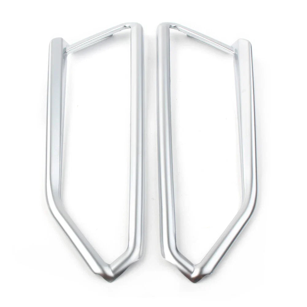 Matte Chrome Front Light Trim Accents for Honda Goldwing GL1800 (2018-2023)