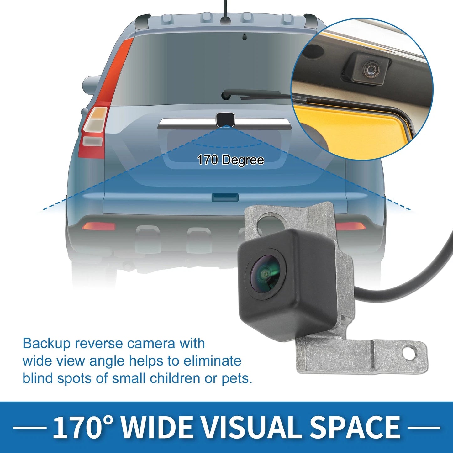 Rear View Park Assist Backup Camera PAC160 for Hyundai Genesis Sedan (2009–2011)