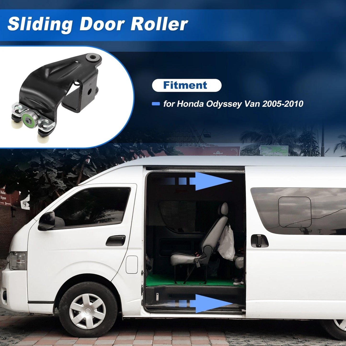 Right Center Sliding Door Roller for Honda Odyssey (2005–2010) 72521SHJA21