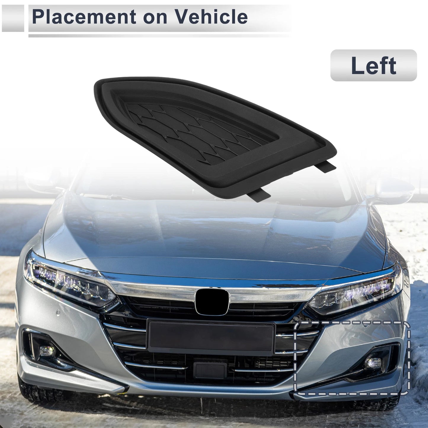 1 Pc Fog Light Grill for Ford Edge (2015–2018) No.FT4Z17B814AB