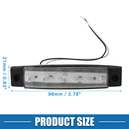 Set of 20 Front Rear Side Marker Light 6 LED for Trailer Truck RV Van