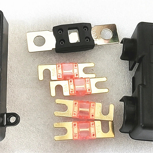 5-Pole Power Distribution Box Busbar Fuse Holder with Fuses for DC 32V