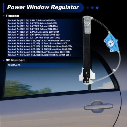 Rear Right Side Power Window Regulator for Audi A4 (2002–2008)