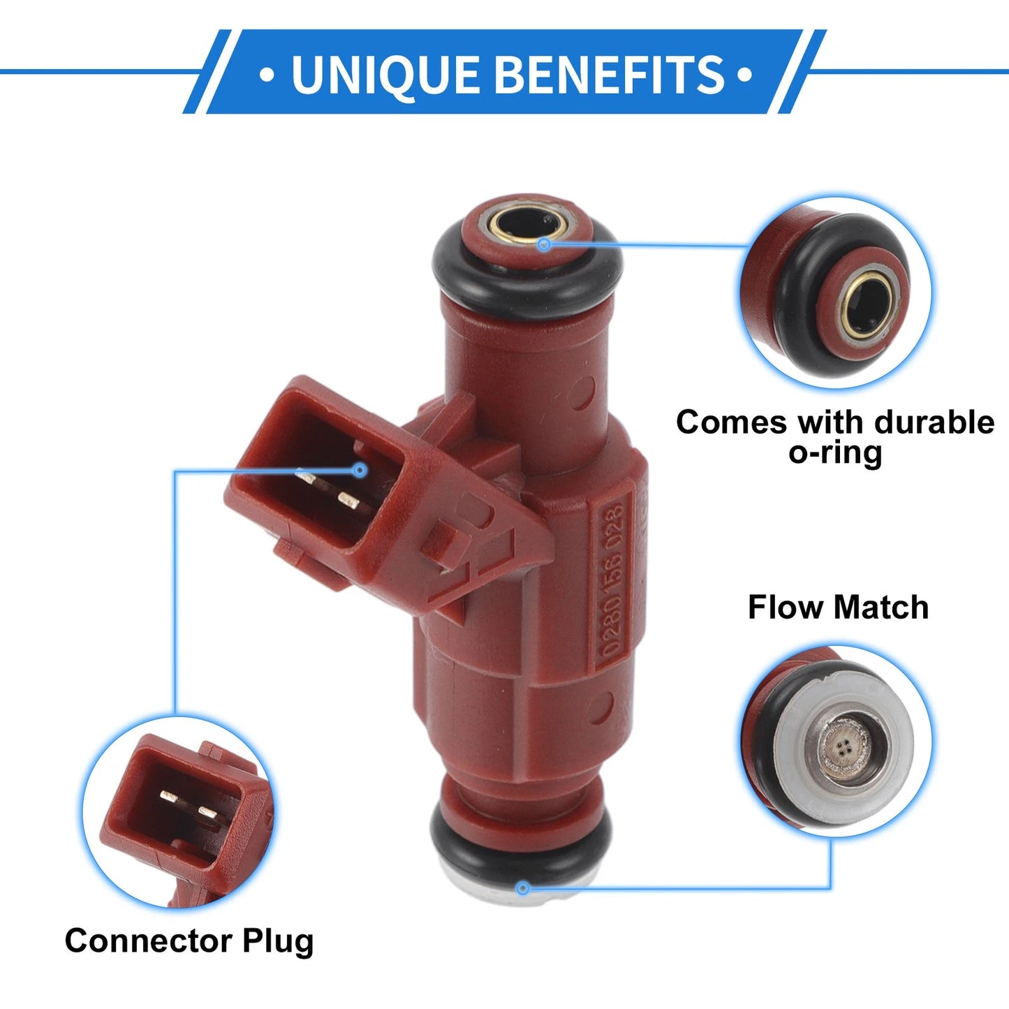 Fuel Injector No.0280156028/1L2EC5A/1L2Z9F593CA for Ford Explorer (2002–2005)