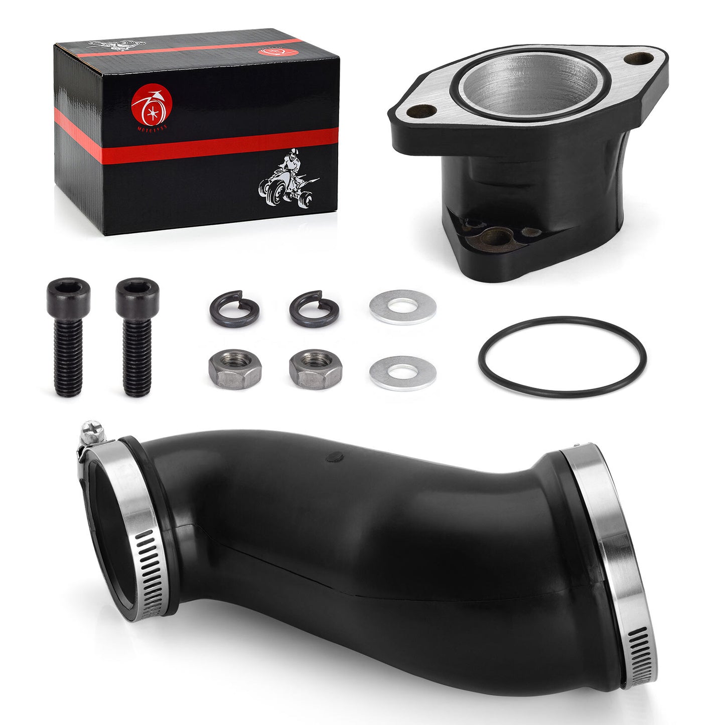 Air Box Cleaner Joint with Carburetor Intake Boot for Yamaha Warrior 350 (1997–2004)