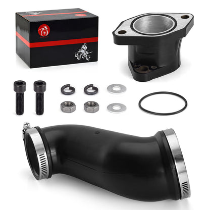 Air Box Cleaner Joint with Carburetor Intake Boot for Yamaha Warrior 350 (1997–2004)