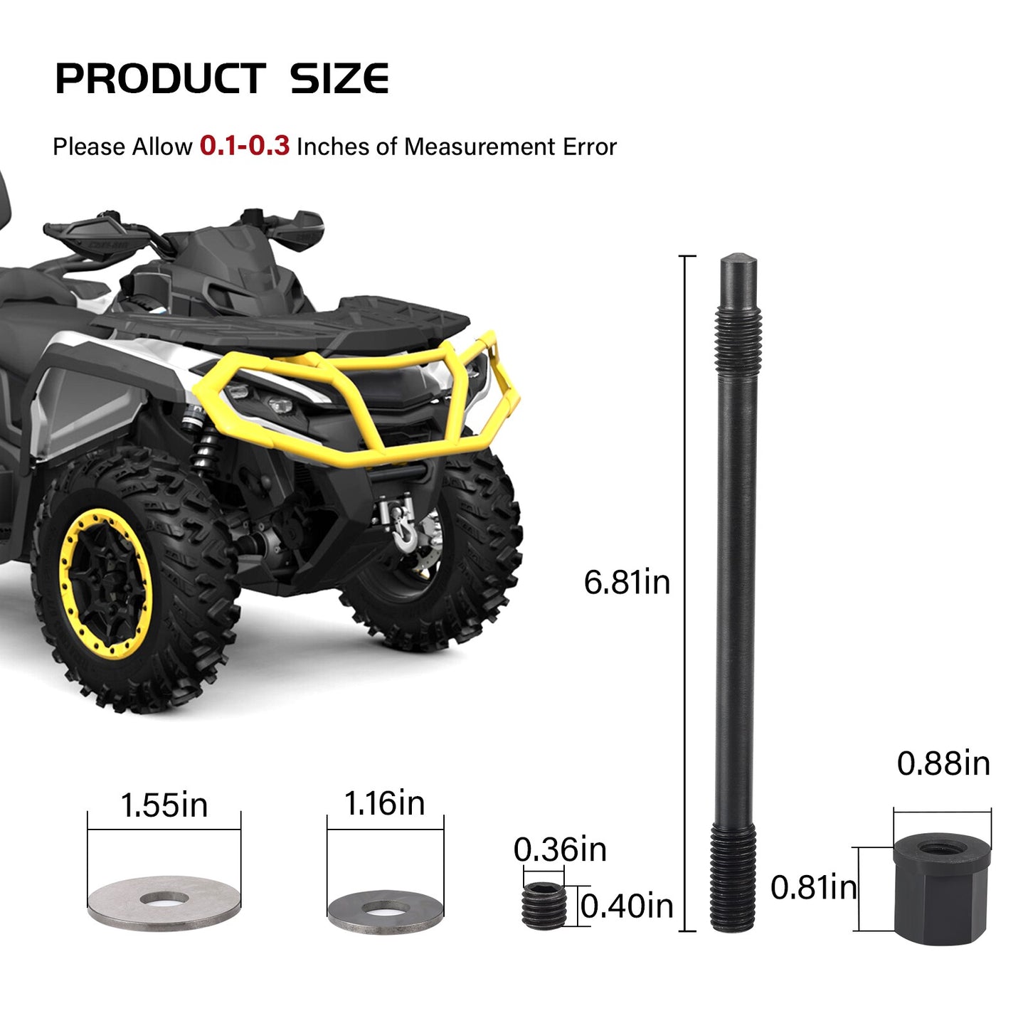 Clutch Stud Kit for Can-Am Outlander Maverick Commander Max 1000 (2016–2023)