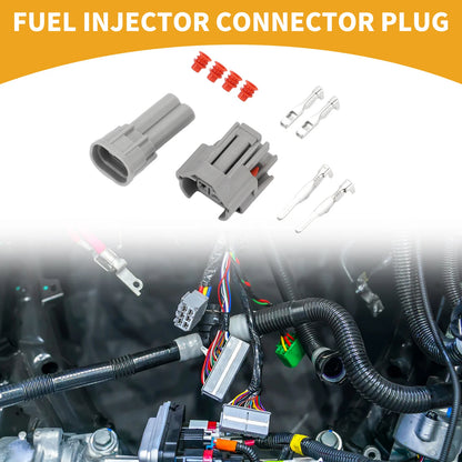 2 Pin Fuel Injector Connector Plug for Toyota