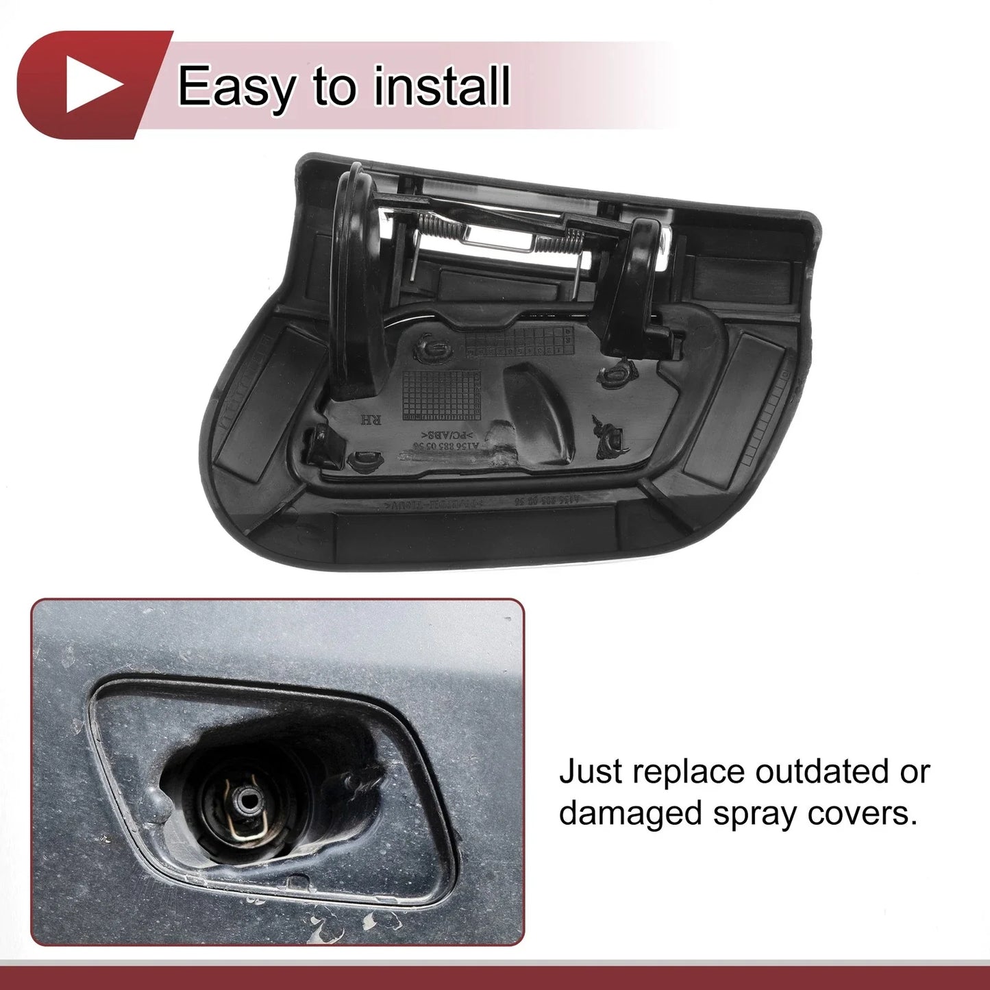 Front Right Washer Nozzle Cover for Mercedes-Benz GLA45 AMG (2015-2019)