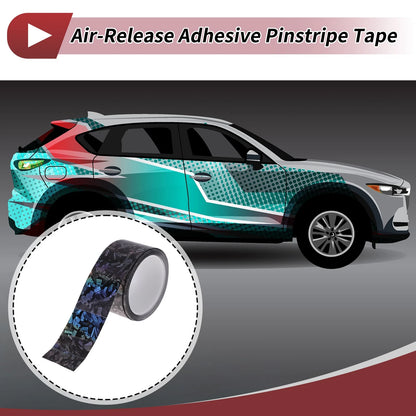Pinstripe Tape 30mm x 8.5m for Car Motorcycle Boat Laser Silver Tone