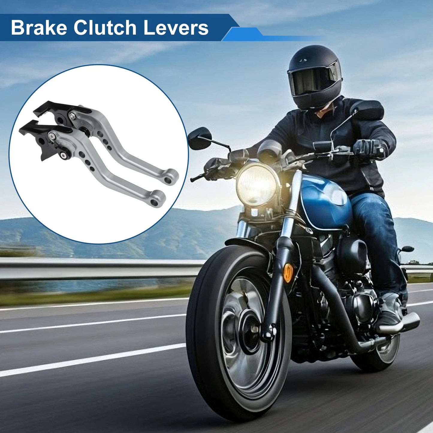 2X Brake Clutch Lever for Kawasaki ZX-9R/ZX-9 (1994–1997) Titanium Tone