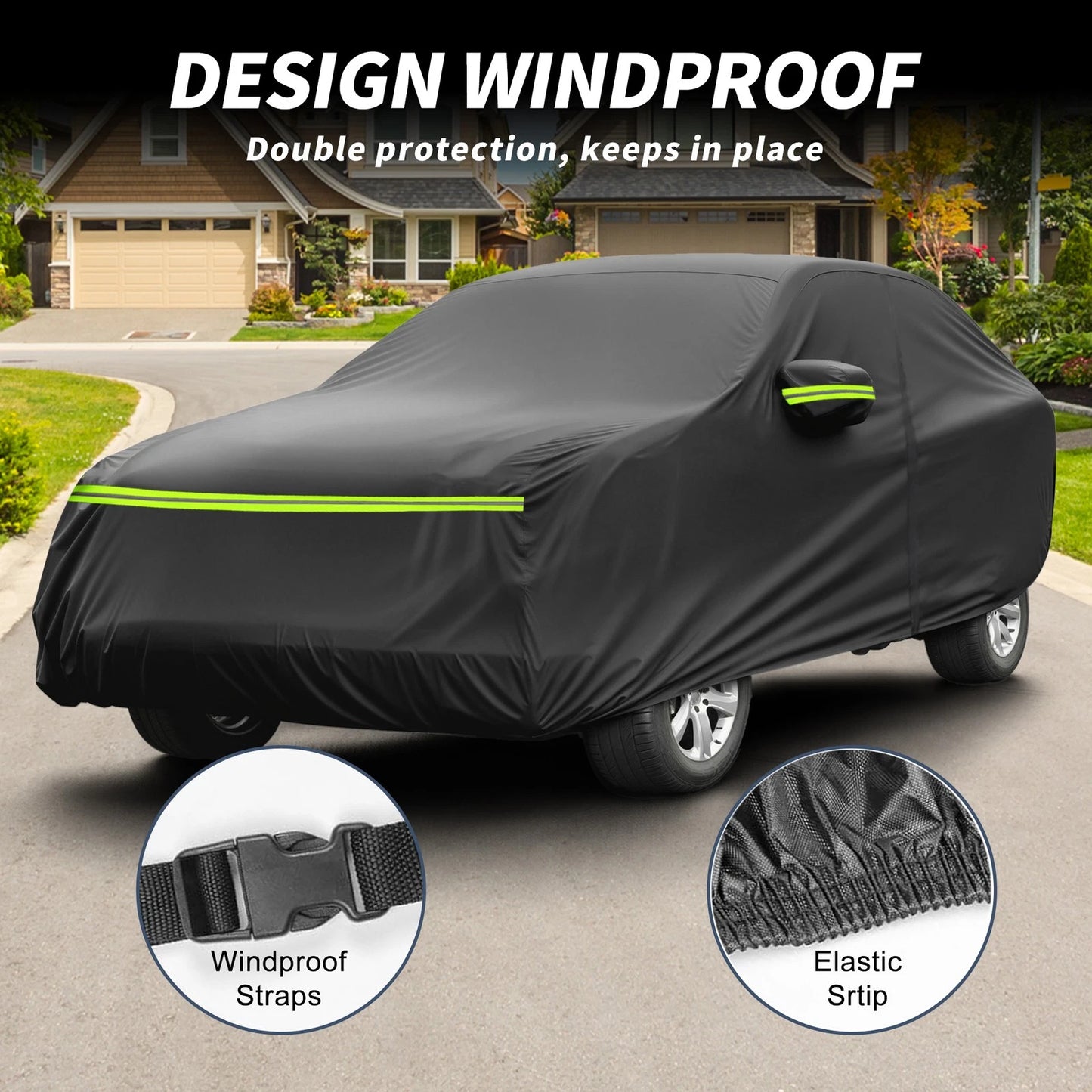 Waterproof Car Cover 212D-PU for BMW X3 F25/G01 (2010–2024) with Zipper