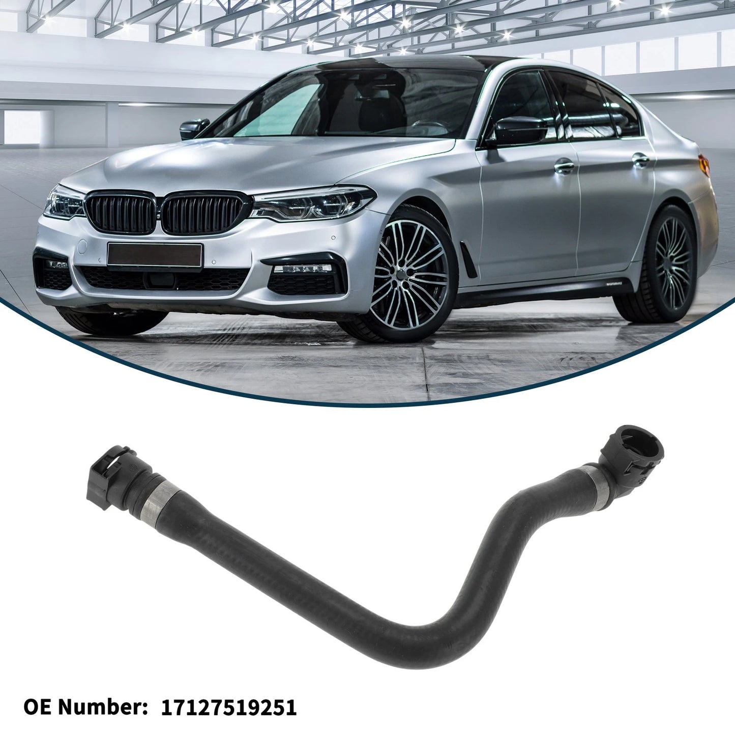 Radiator Hose No.17127519251 for BMW 545i (2004–2005)