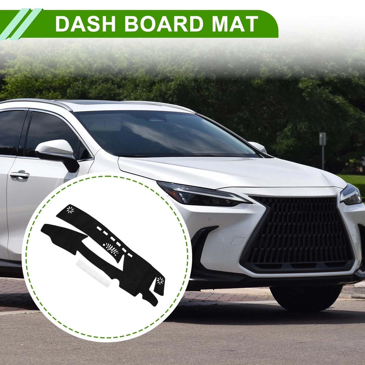 Dashboard Cover Mat for Lexus ES 2019-2022 Sun Protector Pad Black