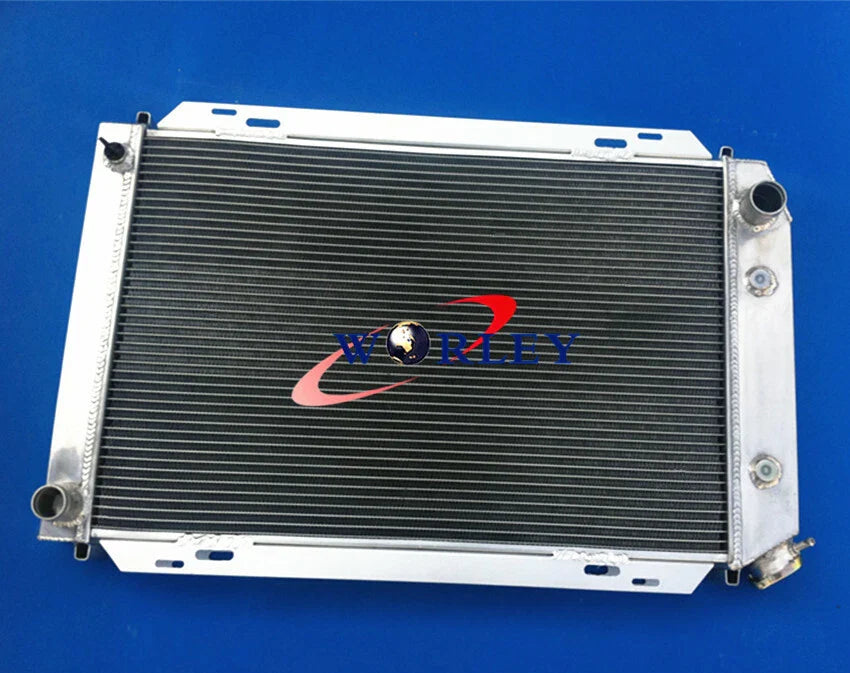 Aluminum Radiator & Fan for Ford Mustang 2.3L/I4 5.0L/V8 (1979-1993)