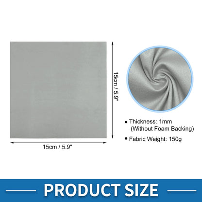 150G Suede Fabric Headliner for Car Roof Repair - Light Gray (5.9"x5.9")
