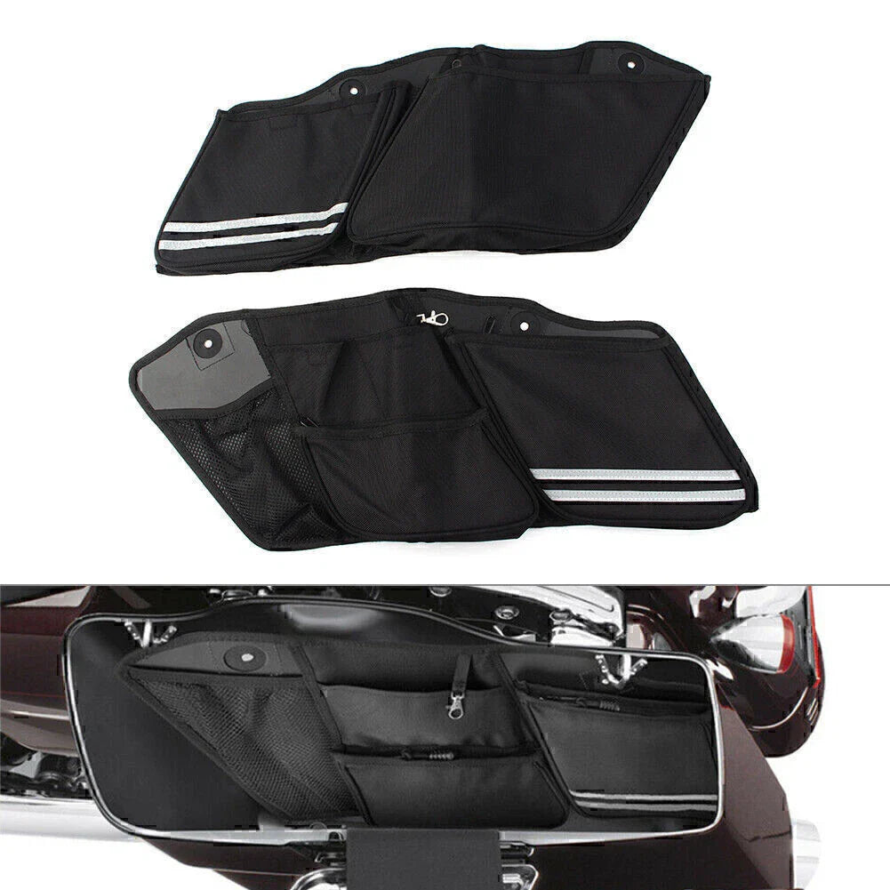 Black Saddlebag Liners for Harley Touring Road King FLTR FLHX (2014-2020)