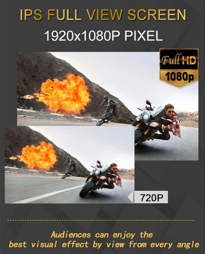 14" Rotating Headrest Car Monitor Android 12 Touch Screen WiFi USB/SD FM
