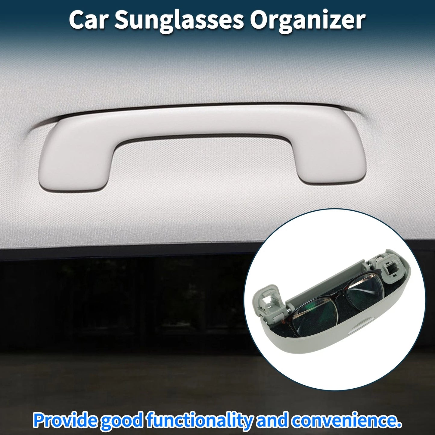 Sunglasses Case for Toyota C-HR (2016–2023) Eyeglasses Holder Storage Box