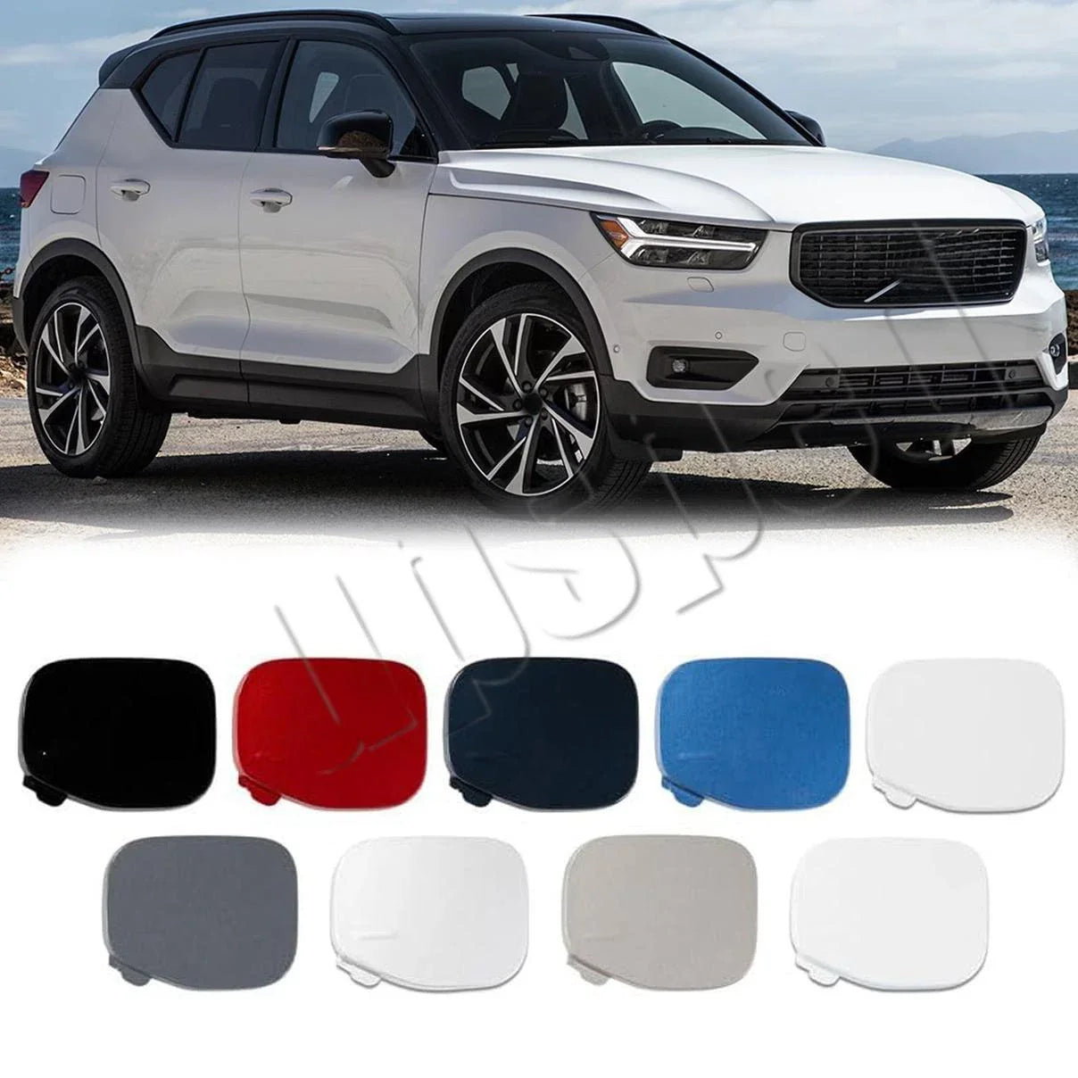 Front Rear Bumper Tow Hook Hole Eye Cover Cap for Volvo XC40 (2018–2021)