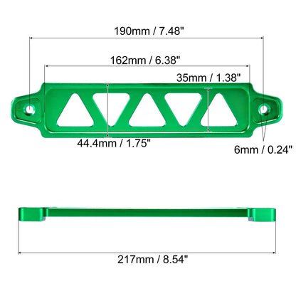 190mm Green Hollow Aluminum Alloy Car Battery Tie Down Bracket for Honda Civic