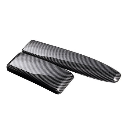 Carbon Fiber Car Interior Armrest Storage Cover Trim Decor for Benz E W212