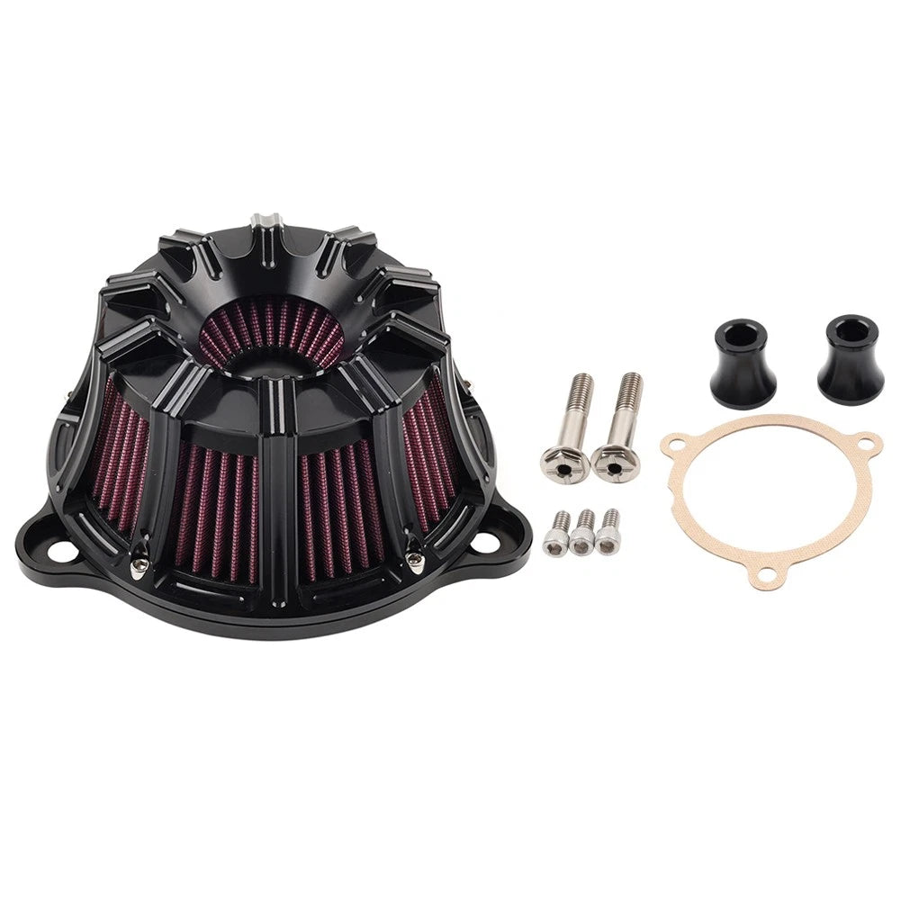 Air Cleaner Intake Filter Kit for Harley M8 Touring Road Glide Softail (2017–2024)