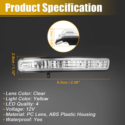 LED Front Right Side Mirror Turn Signal Light for Ford (BB5Z-13B374-A)
