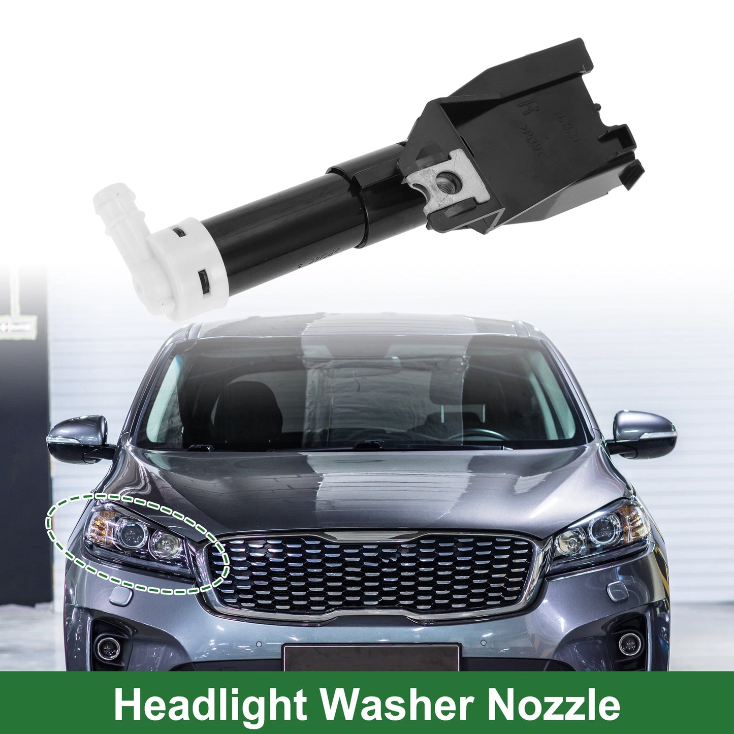 Front Passenger Side Headlight Washer Nozzle for Mitsubishi Pajero (N/A)