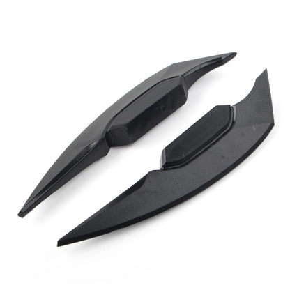 Fairing Winglets Side Spoiler Deflector Air Wing Kit Universal Pair Black