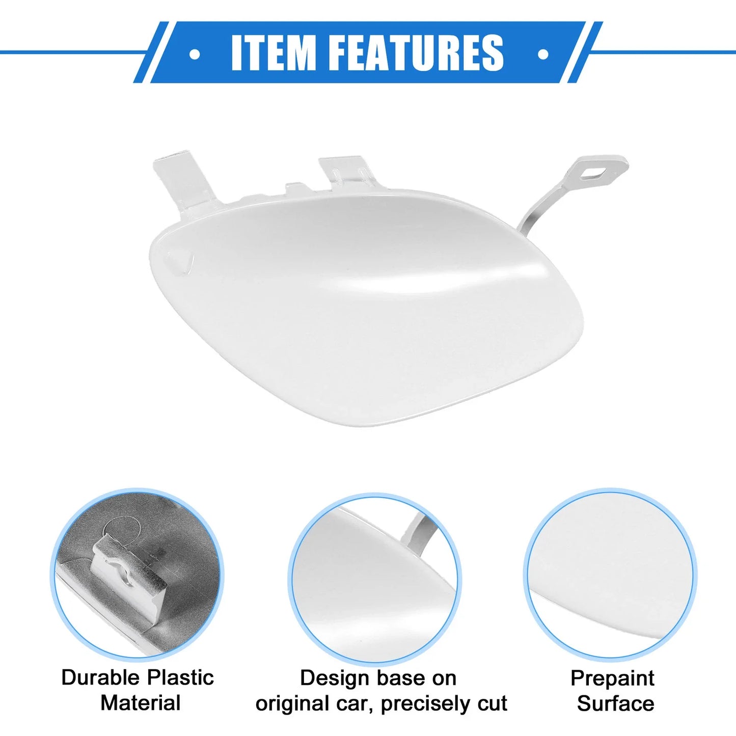 Front Bumper Tow Hook Eye Hole Cover for Mercedes-Benz E450 (2019-2020)