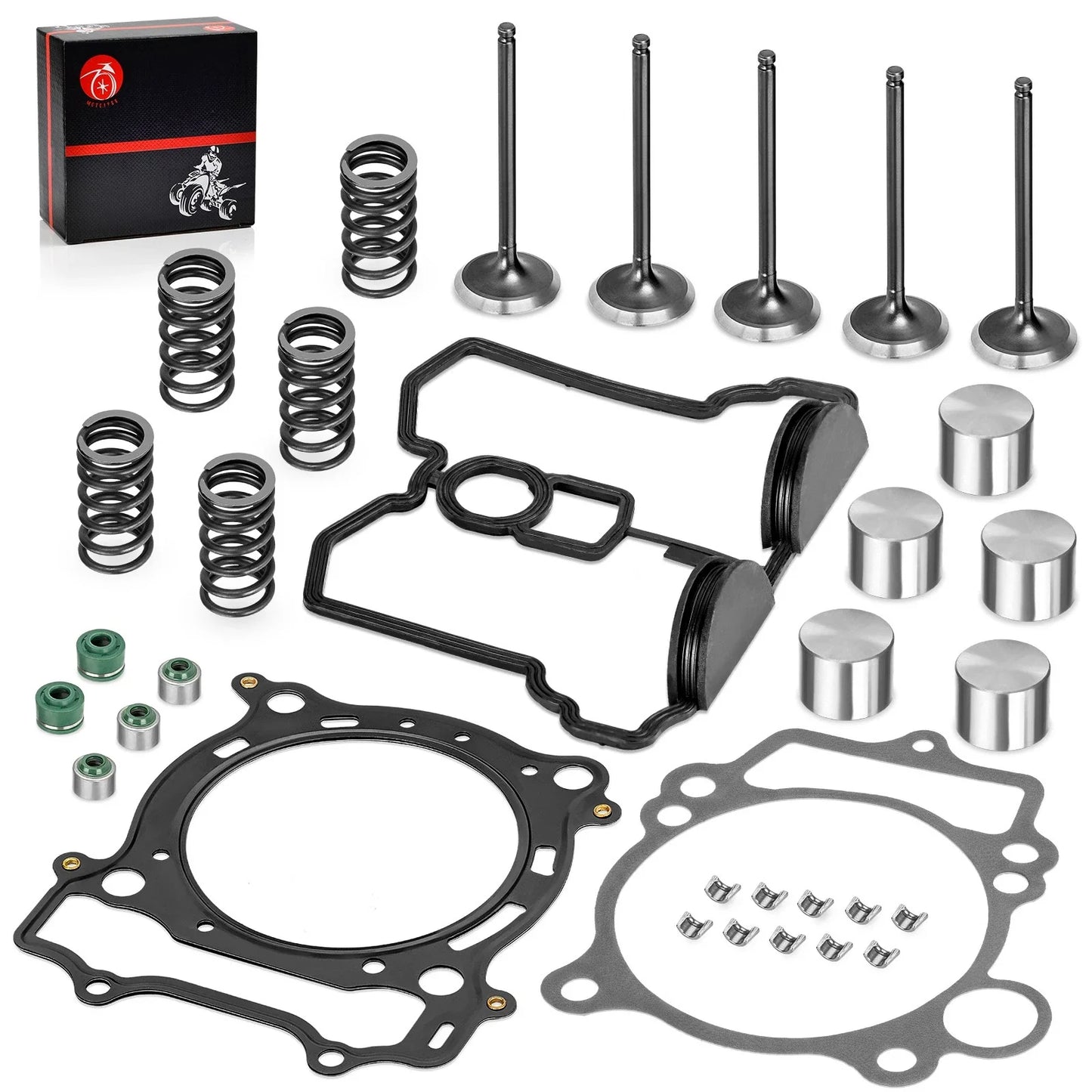 Intake Valve & Seals Collets Springs Gasket for Yamaha YFZ450 (2004–2009)
