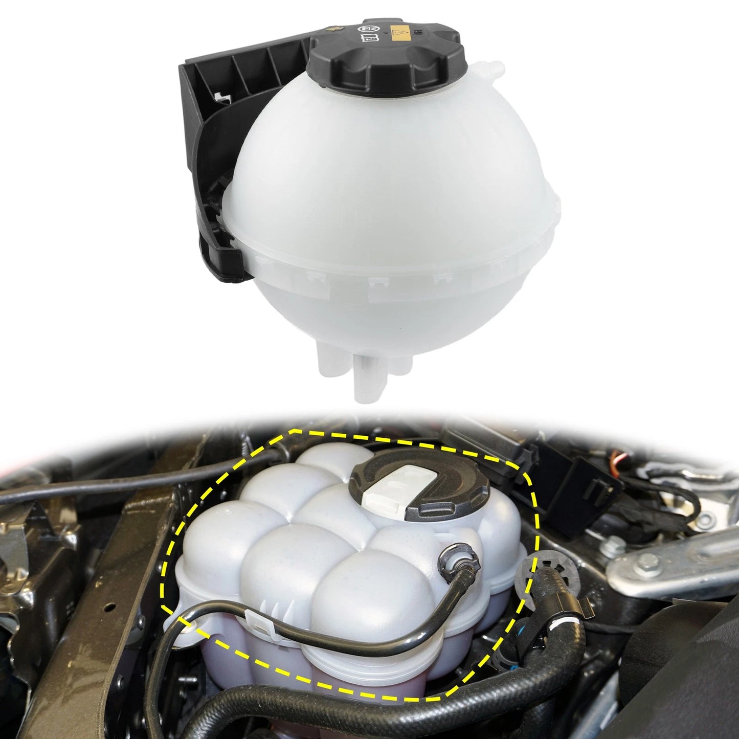 Coolant Radiator Reservoir Tank 17137642158 for BMW 1 Series (2012–2019)