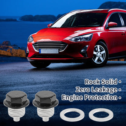 Set of 2 M16x1.5 Aluminum Oil Drain Plug with Gasket for Car Motorcycle