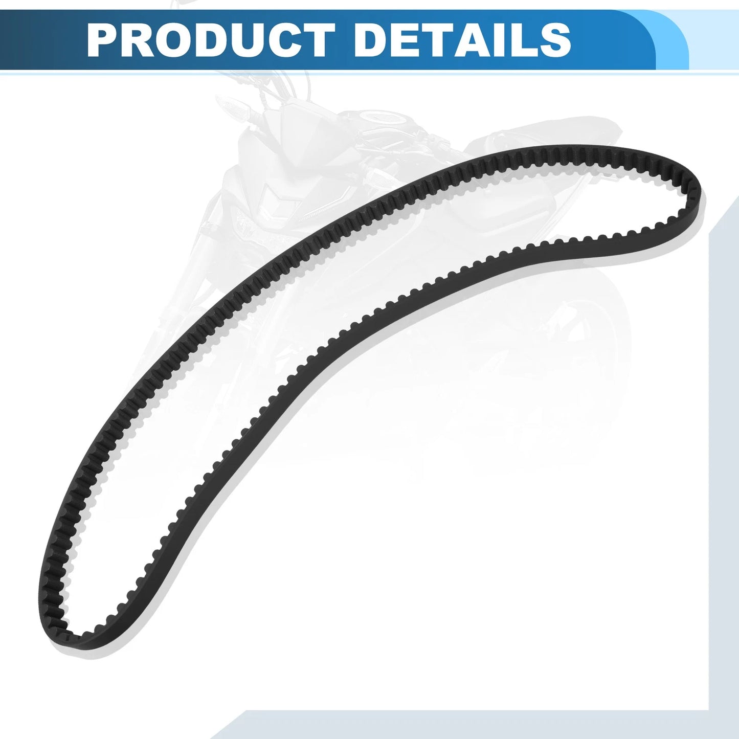 1" 130T Rubber Rear Drive Belt for Yamaha Road Star 1700 (2003–2014) 5PX462411000/621234