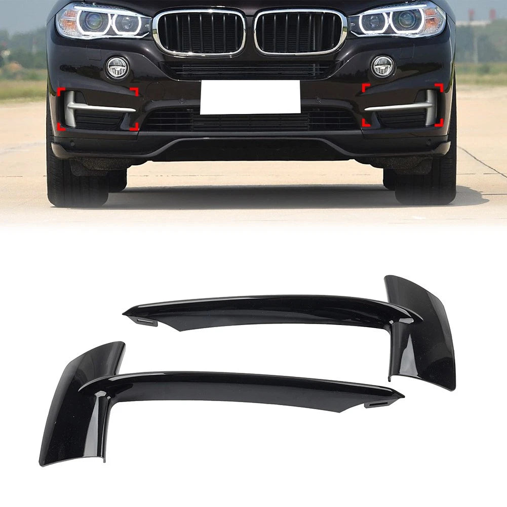 Front Bumper Lower Grille Trim for BMW X5 F15 (2014–2018) Glossy Black