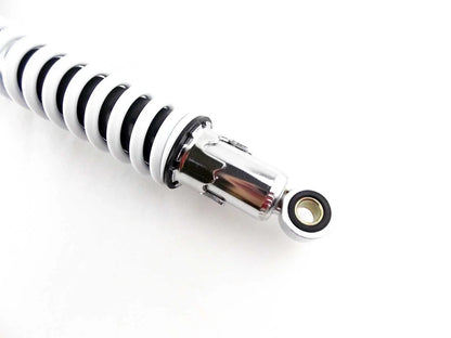 400mm White/Chrome JBS Rear Shock Absorbers for Kawasaki KX125
