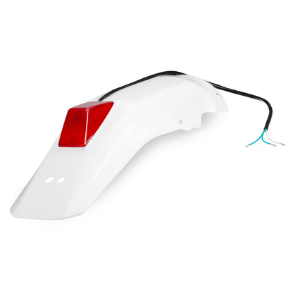 White Rear Fender & Taillight for Honda XR250R XR600R XR650L XR350R XR250L (1985–2024)
