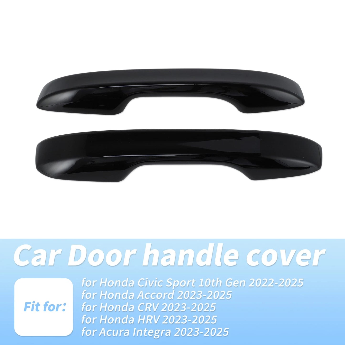 Door Handle Cover Protector for Honda Civic Accord (2023–2025) Glossy Black