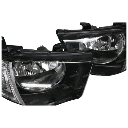 Clear Headlights Pair LH+RH Mitsubishi Triton MN Series (2009 - 2015)