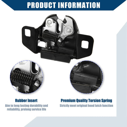 Hood Latch Lock Assembly for Dodge Ram 1500 2500 3500 (2002-2023)