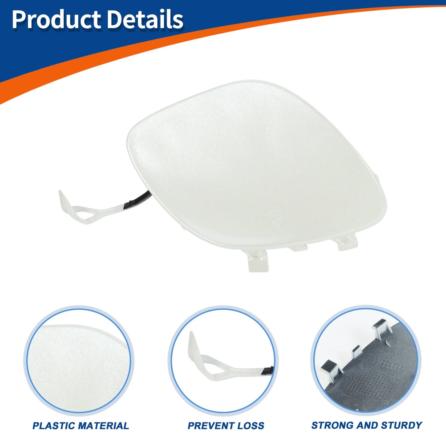 Tow Hook Cover for Mercedes-Benz (A2058850024) Diamond White