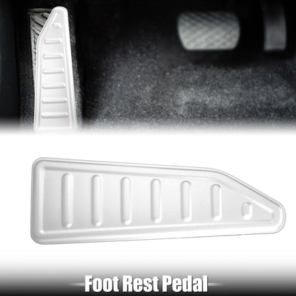 Foot Rest Pedal Pad Cover for Jeep Renegade (2015–2020) Silver Tone