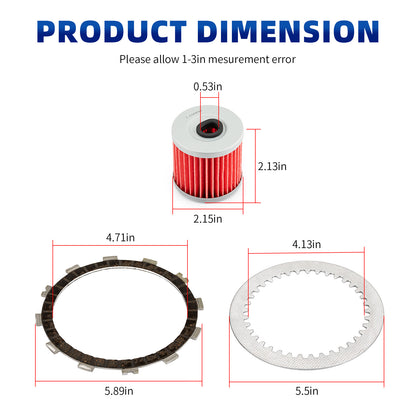 Clutch Friction Plates Kit for Kawasaki Lakota 300 (1995–2003)