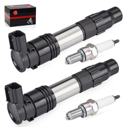 2X Ignition Coils & Iridium Spark Plugs for Kawasaki Ninja 300 (2013–2017)