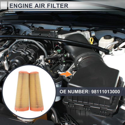 Engine Air Filter for Porsche 718 Boxster 4.0L (2021-2024) - 1 Pair