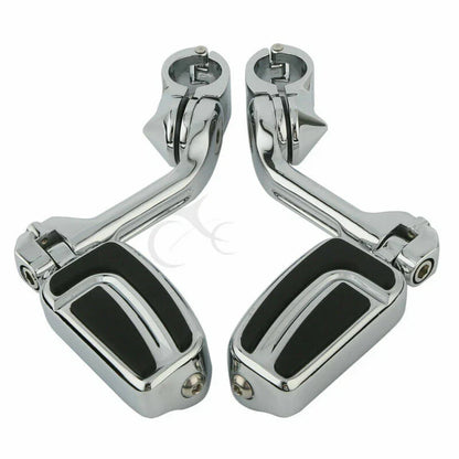 1-1/4'' Angled Engine Guard Foot Peg Mount for Harley Sportster