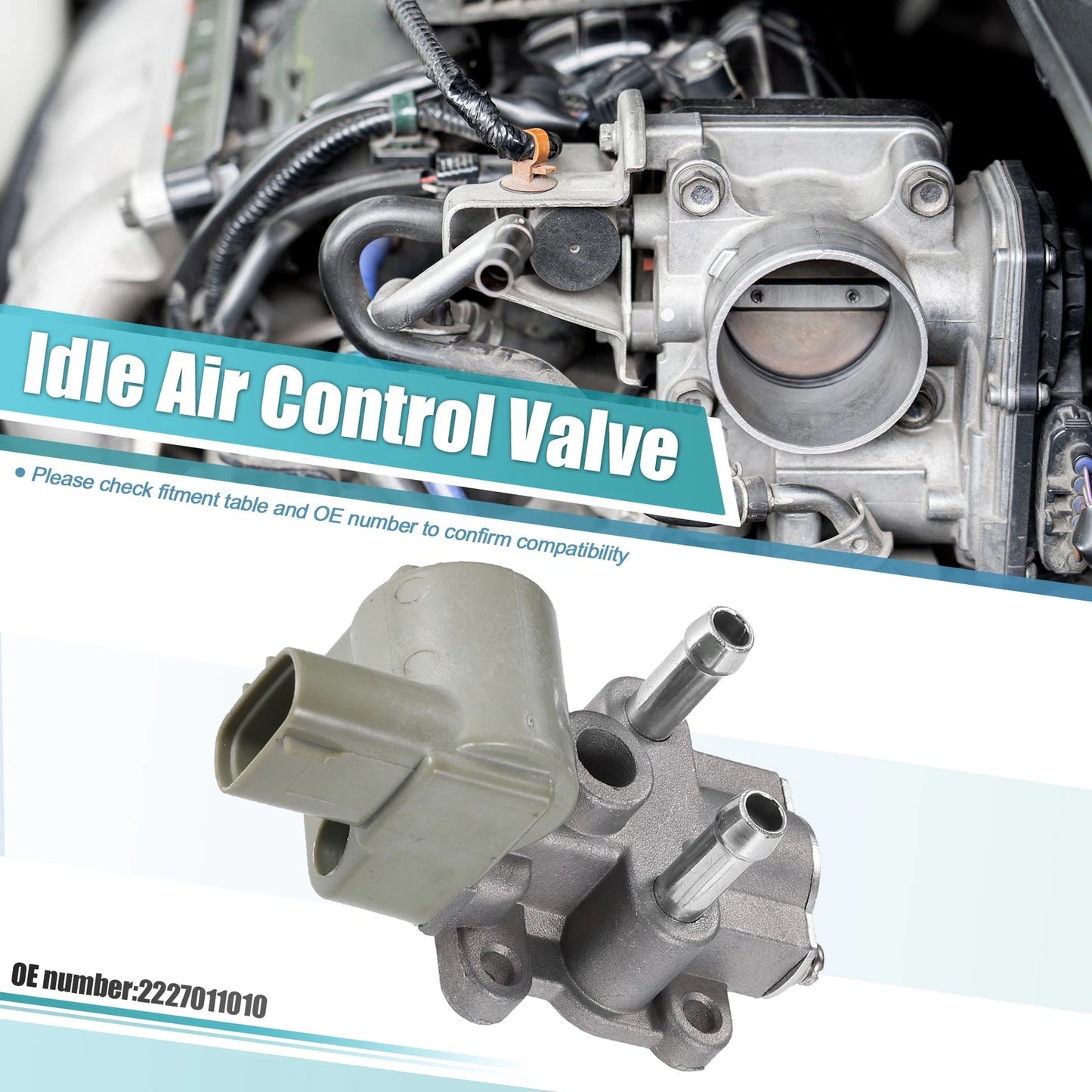 Idle Air Control Valve for Toyota Tercel (1995–1999) No. 2227011010