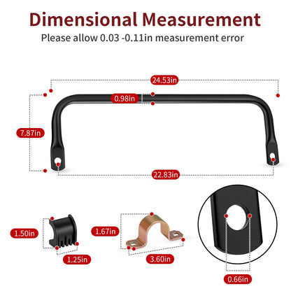Rear Stabilizer Bar with Bushing for Polaris Sportsman 850 1000 XP (2015–2023)